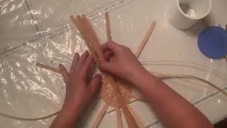 Busy Beaver Basket Weaver Tutorial -# 3:  Forming \u0026 Twining a Round Base