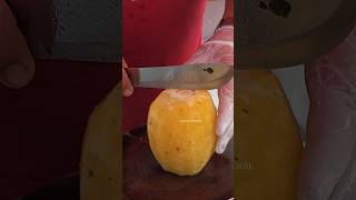 Thai Pineapple Cutting Master's Amazing Cutting Skill!!!