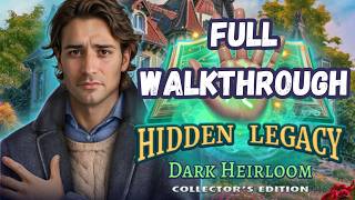 Hidden Legacy: Dark Heirloom Full Walkthrough + Bonus Chapter | All Puzzle Solutions Guide (f2p)