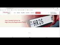 hsrp number plate apply online 2024 hsrp registration high security number plate booking car