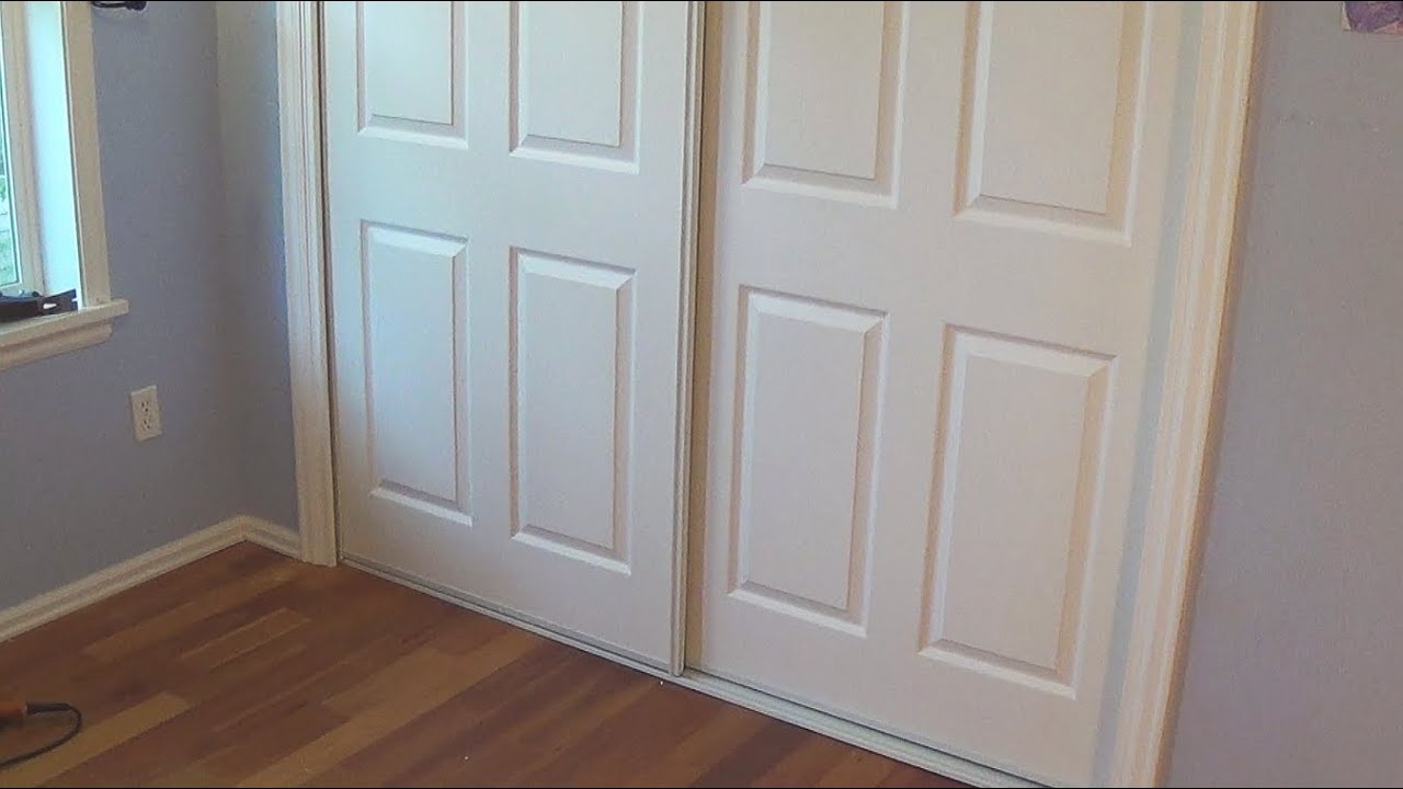 How To Install Sliding Closet Doors - YouTube