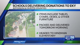 Fayette, Jefferson Schools send furniture to flooded Hindman Elementary