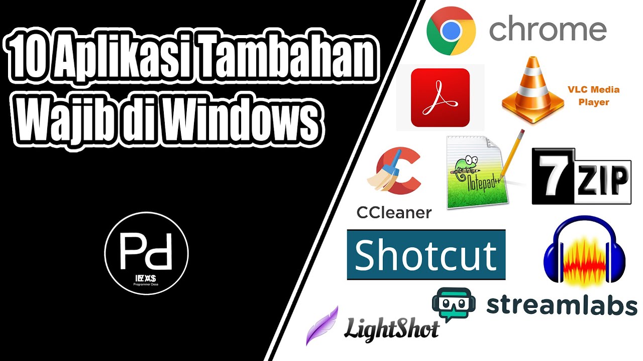 10 Aplikasi Tambahan Wajib Di Windows - YouTube