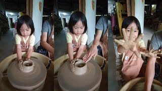 第一次體驗手拉坯課程~ 玩的很開心 3y4m Pottery class \u0026 DIY socks