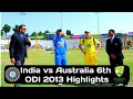 India vs Australia 6th ODI 2013 at Nagpur