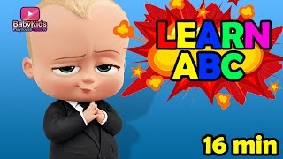 Boss baby intro - Alphabet learn mixed collection - Abc song - Boss Baby kids playhouse