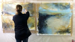 BEST Texture & Layering Techniques for Large Paintings - PART 1 Realistic and Ab