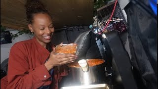 Van Life: A Chill Night In The Van Making Lasagna Soup