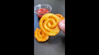 These Curly Fries Are Made From Mashed Potatoes #shorts