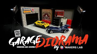 Unboxing \u0026 Assembly: 1/64 Scale Mini Garage Diorama by Makers Lab (Perfect Desk Display!)