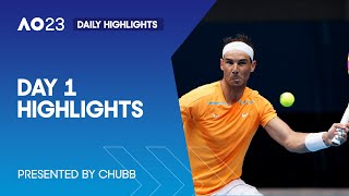 Day 1 Highlights | Presented by Chubb | Australian Open 2023