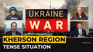 Kherson evacuations begin as Russia admits battles are 'tense'