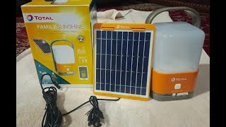 Family Sunshine –Solar Lantern, Mobile Phone charger with Solar Panel