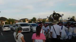 20220802 1002館山の祭り　青柳日枝神社神輿渡御　里見の湯前にて