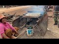 smoked fish making by floating villagers kampong plouk