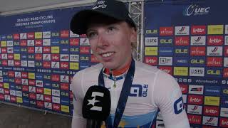 Lorena Wiebes - Interview at the finish - UEC Championships (Limbourg-Flanders) 2024