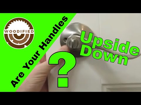 How do you reverse a door handle?