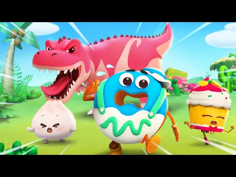 ¡Vete, Dino! Aprende Colores Comidas Ricas Animación para niños Dibujos animados para niños BabyBus