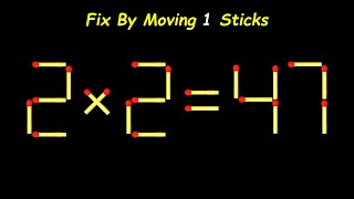 USA | Fix The Equation by moving 1 stick | Improve IQ | Matchstick Puzzle