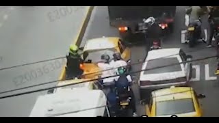En video: impactante persecución a dos ladrones que habían robado una moto en Medellín