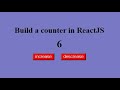 How to build a counter in React.js