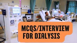 Important MCQs Interview Questions and answers for dialysis technician dialysis nurse