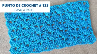 Punto fantasía de crochet # 123 puntada a ganchillo estilo encaje