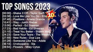 Top Songs 2023 🎶 Bruno Mars, The Weeknd, Charlie Puth, Clean Bandit, Maroon 5, Miley Cyrus