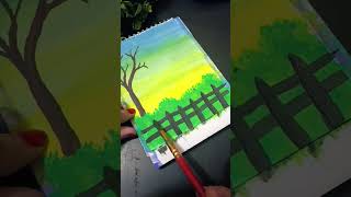 #জল রং দিয়ে ছবি আঁকা#viral#easy watercolor drawing#drawing #youtubeshorts 🥰🥰🥰