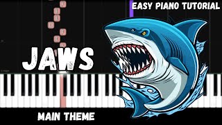 Jaws Theme (Easy Piano Tutorial)