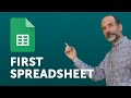 Google Sheets Tutorial - Create Your First Spreadsheet