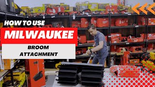 How to use Milwaukee Quick lock Broom - 4K