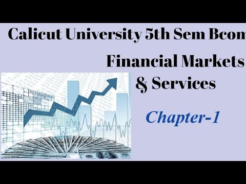 Calicut University, BCOM,5th Sem, Financial Markets & Services, Chapter ...