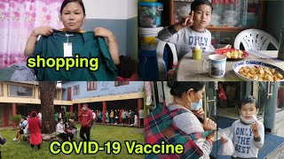 दशैको चहलपहल/ COVID ko vaccine lagaudai 💉/ pokhara/ cooking/ mukbang/ nepali mom vlog/ sano sansar/