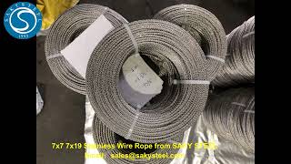 Stainless Steel Wire Rope / Cables Produce Manufacture