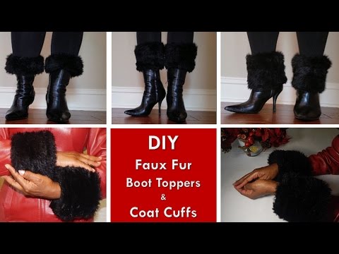 DIY - Boot Toppers And Coat Cuffs | Bonus Dollar Tree Boot Shapers DIY - Boot Toppers And Coat Cuffs | Bonus Dollar Tree Boot Shapers
