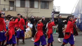 さかど華吹雪 第１４回YOSAKOIかぬまフェスティバル　総踊り　屋台のまち中央公園　雷鳴