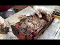 restoration old rusty gasoline chainsaw restoring 2 stroke petrol chain saw