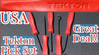 AMAZING DEAL New Tekton USA Pick and Hook Set