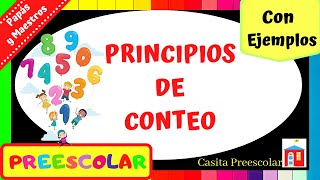 PRINCIPIOS DEL CONTEO - Matemáticas para Niños Preescolares