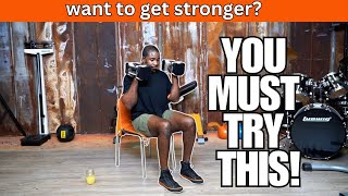 Build Strength FAST with 21 Minute Seated Dumbbell Workout!