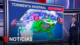 La actual tormenta invernal cruzará los EE.UU. de costa a costa | Noticias Telemundo