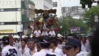 高画質　令和元年博多祇園山笠　六番山・中洲流　集団山見せスタート　2019 7 13