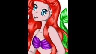 anime Ariel drawing at high speed