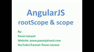 10 AngularJS: RootScope & Scope