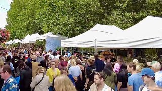 London 4K Columbia Road Flower Market Walk - Bursting Colors and Aromas in Full Bloom