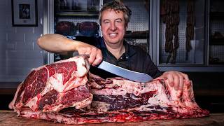 How a Master Butcher Cuts All the Steaks from a Rump & Loin of Beef