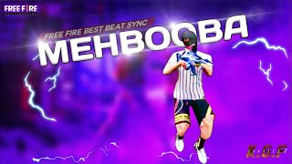 Mehbooba ❤️ ( KGF 2 ) || Freefire Beat Sync Montage || MOB FF