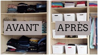 Je Réorganise mon Dressing / Armoire...⎢Astuces et Organisation