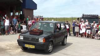 Demonstratie Jeugdbrandweer Terneuzen, Voertuigbrand (HVdag Cadzand 2013)